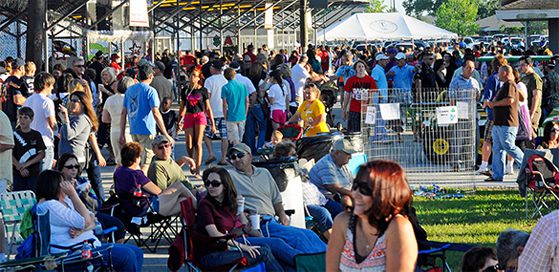 The crowd enjoying the 2011 Firemen’s Fair. 